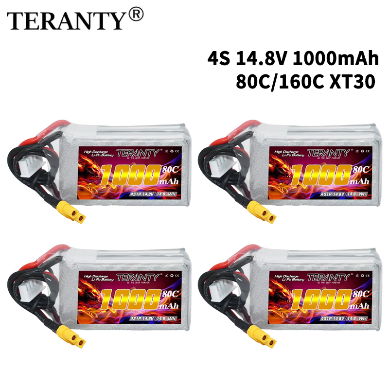 Drone Battery 4S - Batterie Lipo TERANTY 4S 1000mAh 14.8V