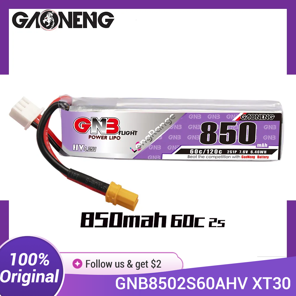 Drone Battery 3S - GAONENG GNB LiPo batterie 850mAh 2S