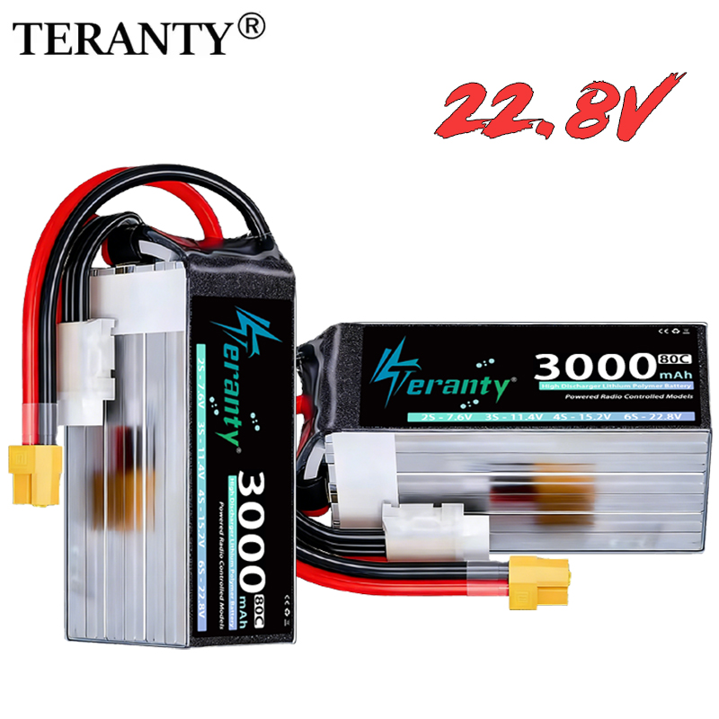 Drone Battery 6S - Batterie Lipo TERANTY 6S 22.8V 3000mAh