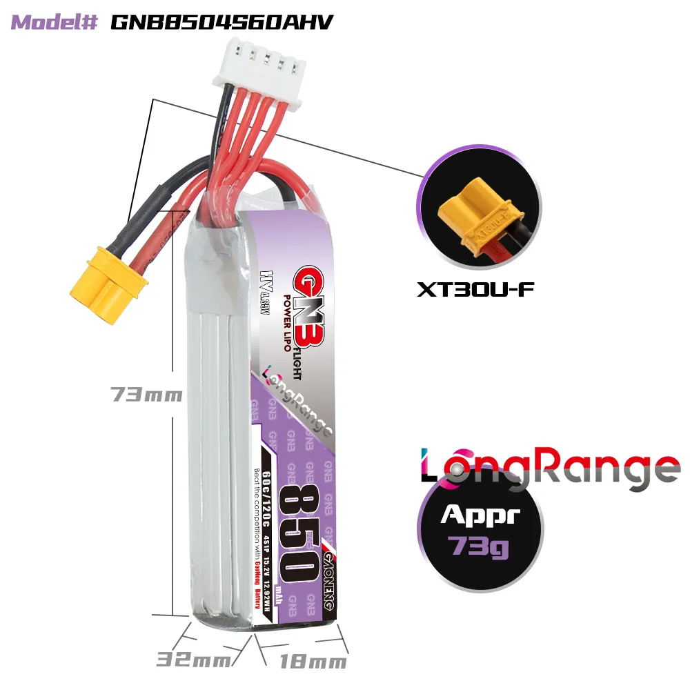 GAONENG GNB LiPo batterie 850m - Drone Battery 3S avis et prix