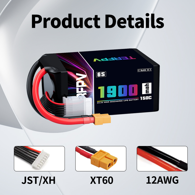 Batterie TERFPV Lipo 6S 1900mA - Drone Battery 6S avis et prix