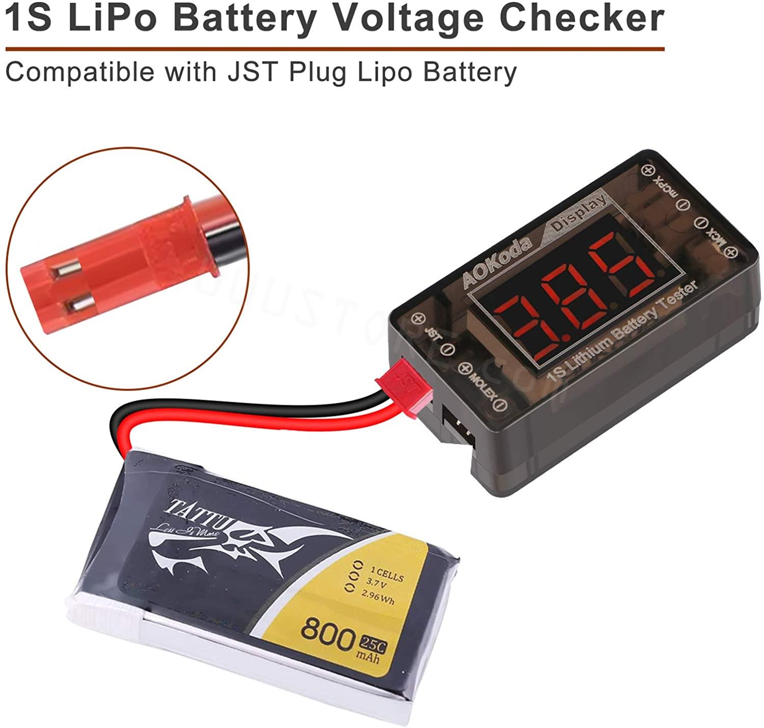 AOKoda AOK-041 1S testeur de t - Drone Battery Voltage Checker avis et prix