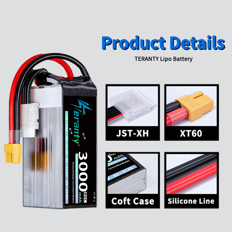 Batterie Lipo TERANTY 6S 22.8V - Drone Battery 6S avis et prix