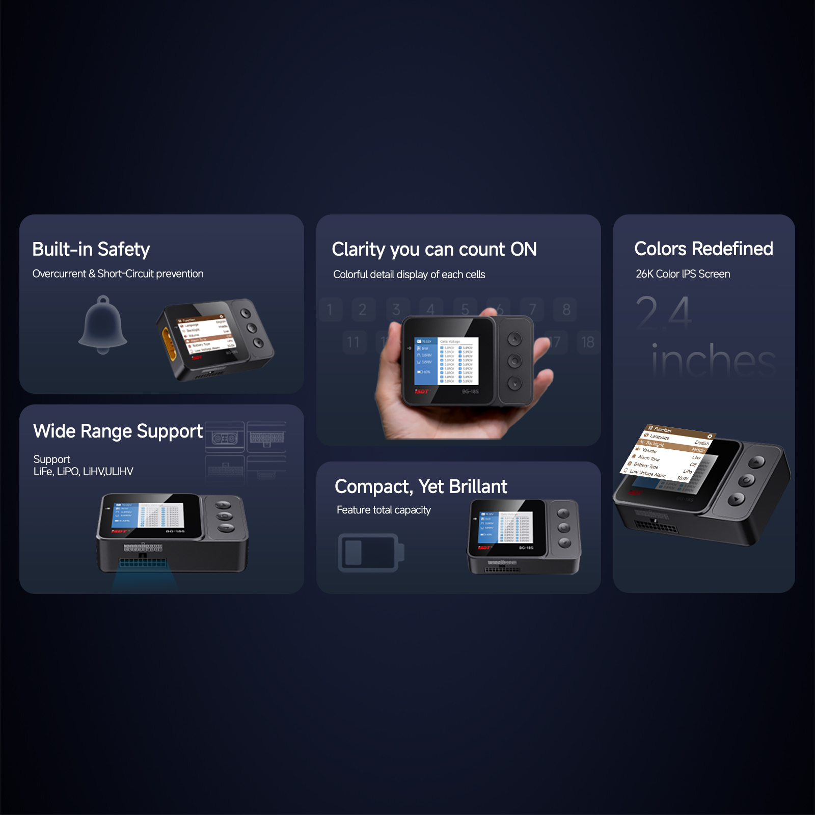 ISDT BG-18S Vérificateur de ba - Drone Battery Voltage Checker avis et prix